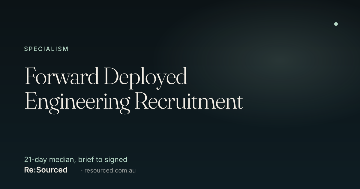 Forward Deployed Engineering Recruitment | Re:Sourced